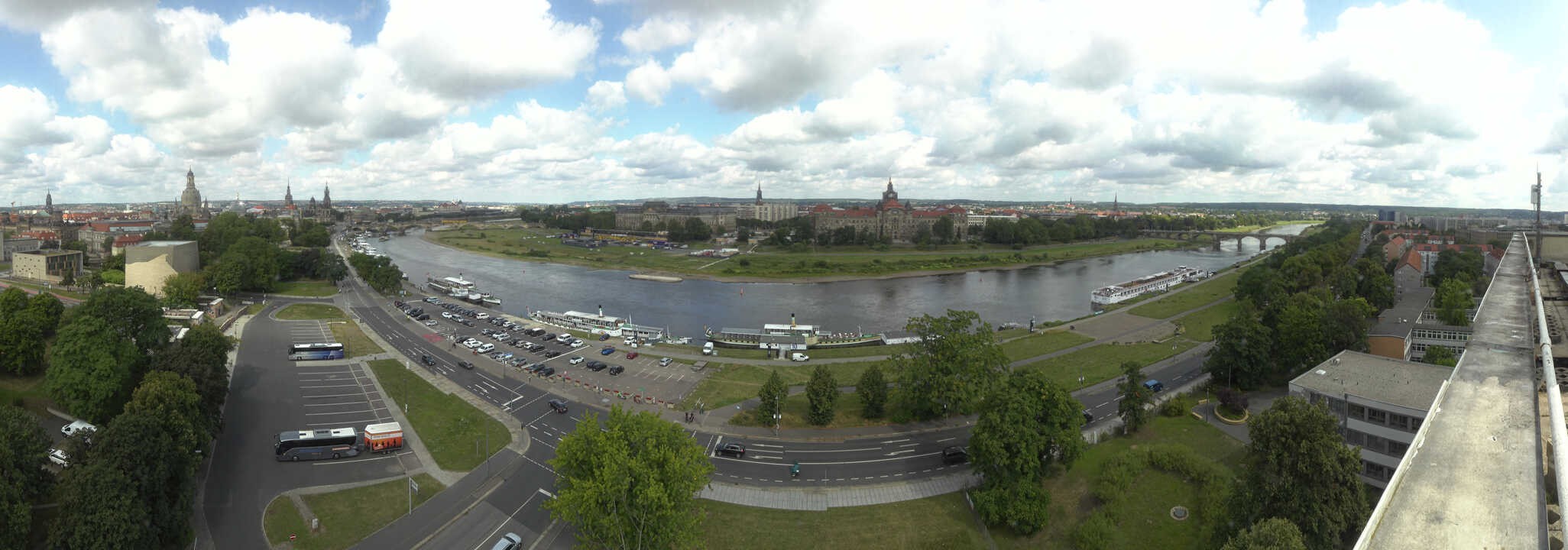 Archiv Foto Webcam Dresden - Elbpanorama