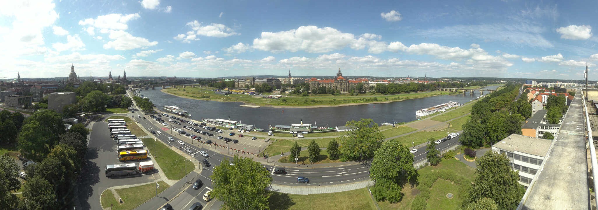 Archiv Foto Webcam Dresden - Elbpanorama