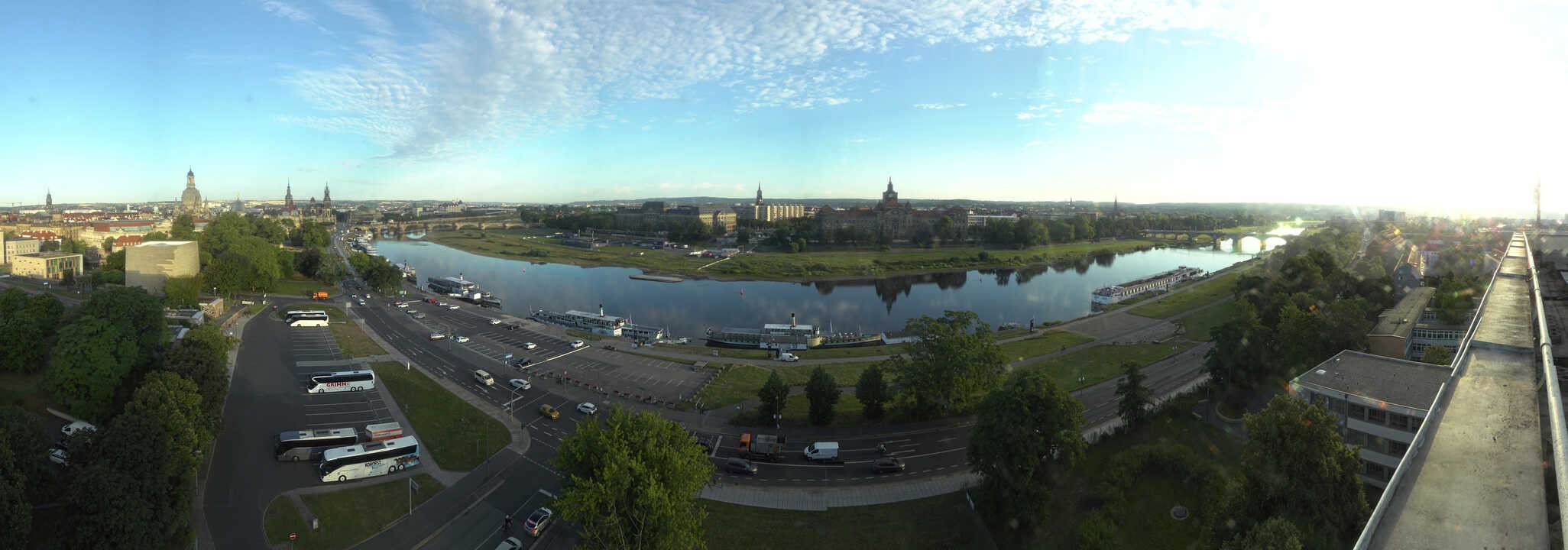 Archiv Foto Webcam Dresden - Elbpanorama