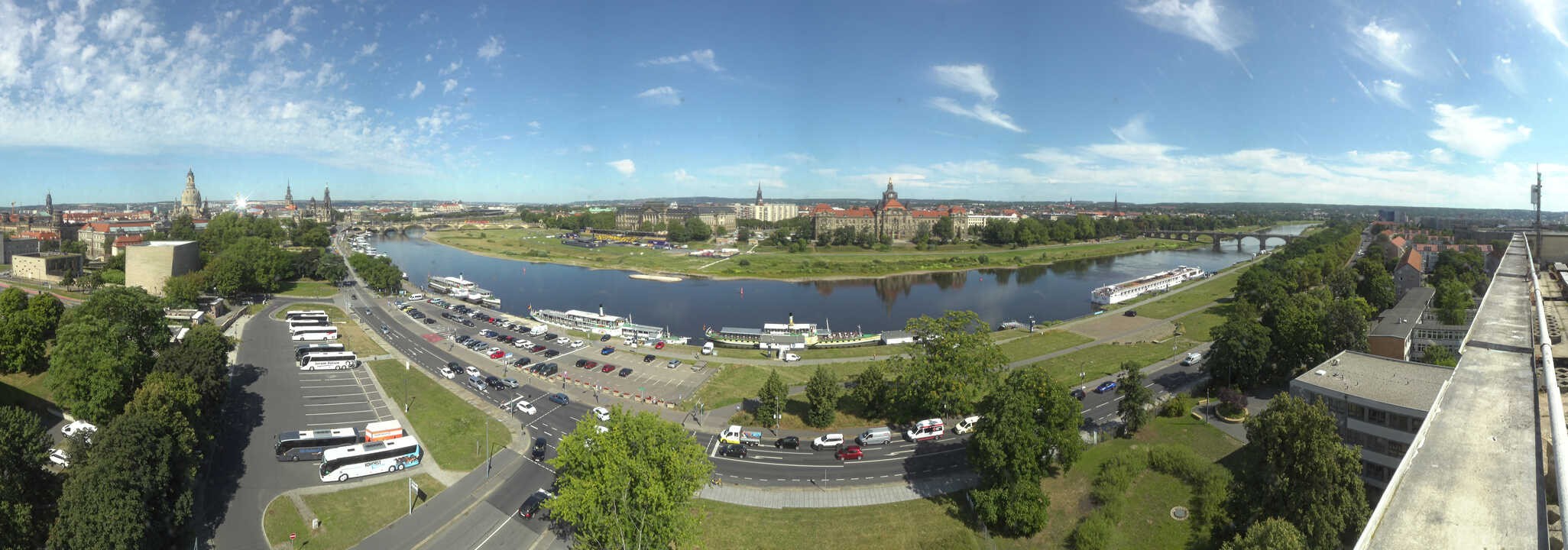 Archiv Foto Webcam Dresden - Elbpanorama