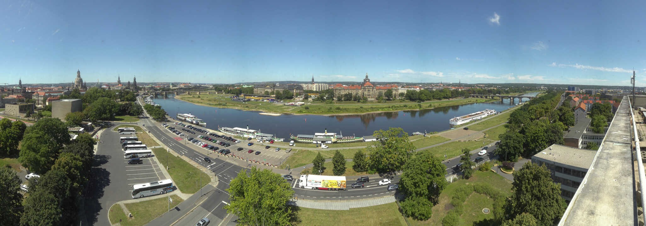 Archiv Foto Webcam Dresden - Elbpanorama
