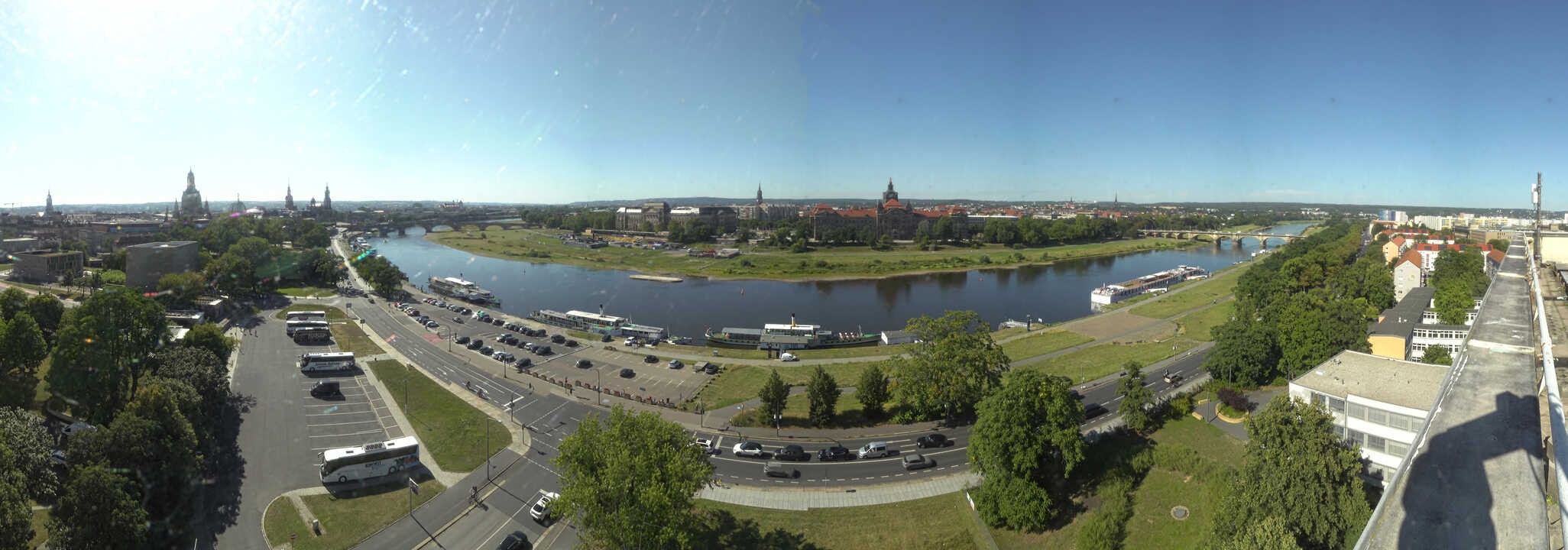 Archiv Foto Webcam Dresden - Elbpanorama
