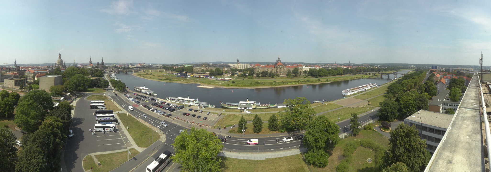 Archived image Webcam Dresden - Panoramic view of the city