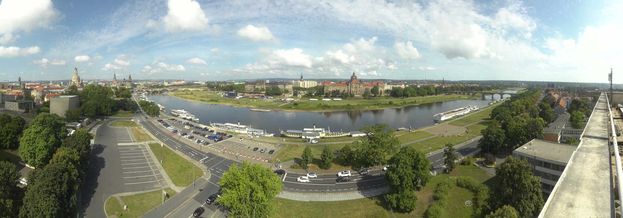 Archived image Webcam Dresden - Panoramic view of the city