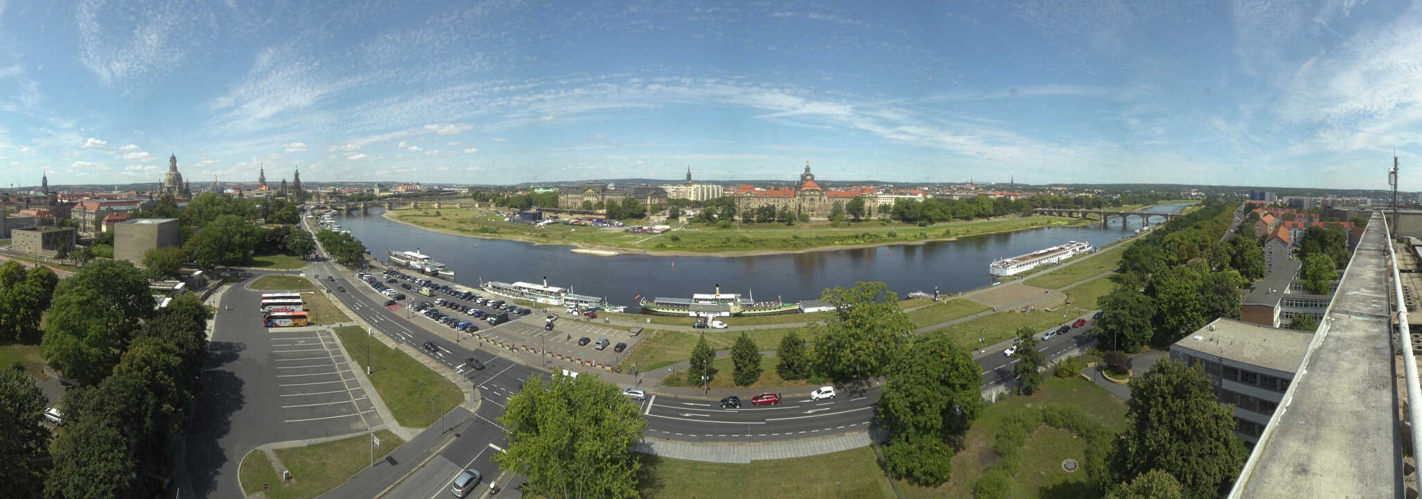 Archived image Webcam Dresden - Panoramic view of the city