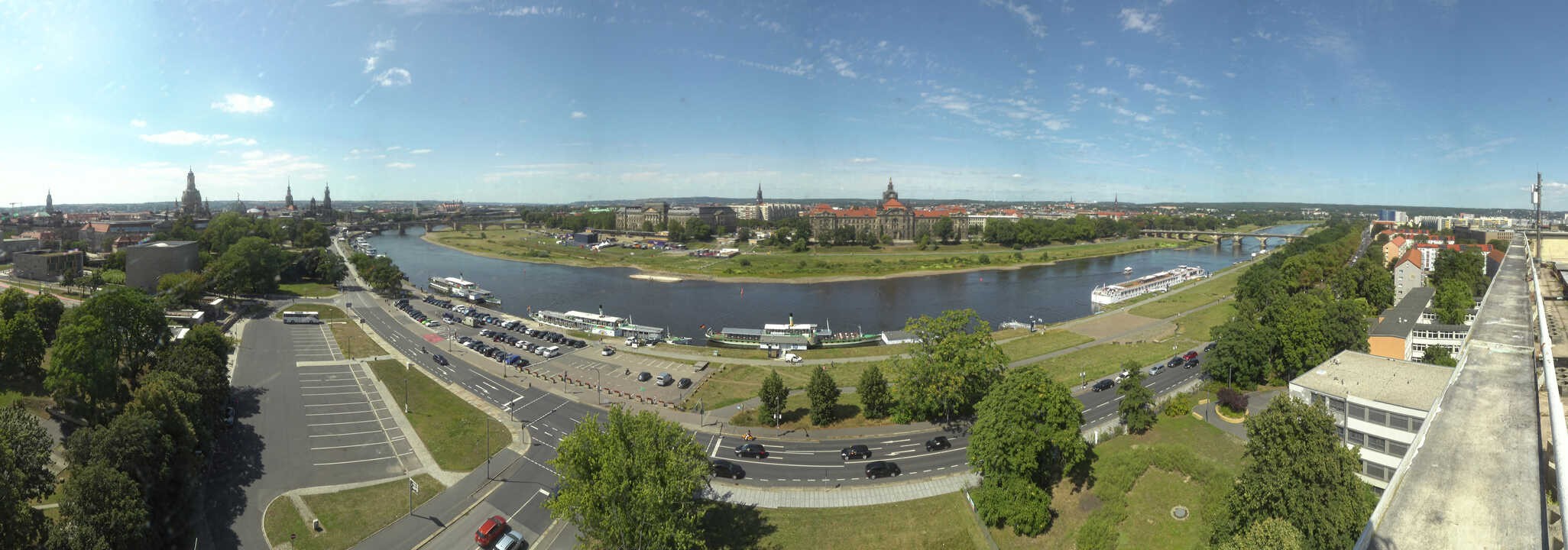 Archived image Webcam Dresden - Panoramic view of the city