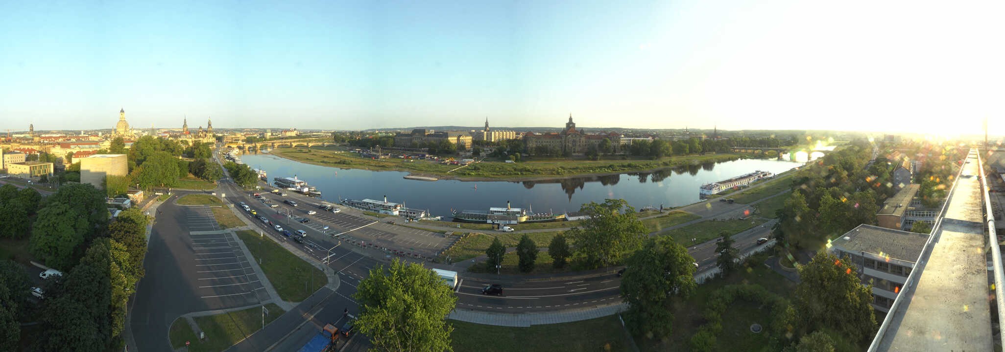 Archived image Webcam Dresden - Panoramic view of the city
