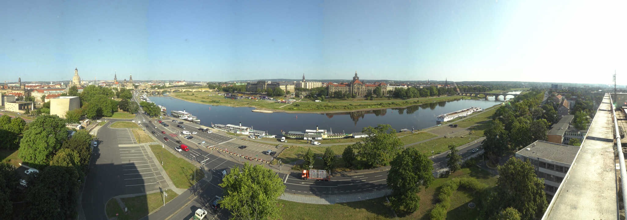 Archived image Webcam Dresden - Panoramic view of the city
