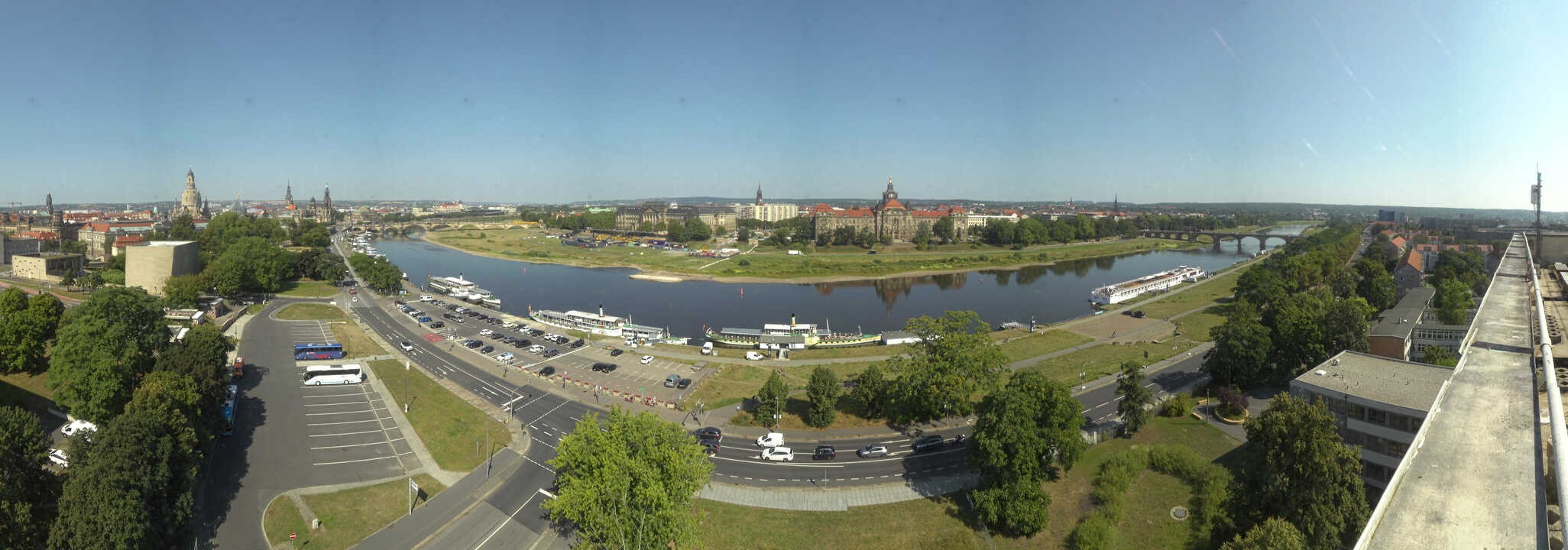 Archived image Webcam Dresden - Panoramic view of the city