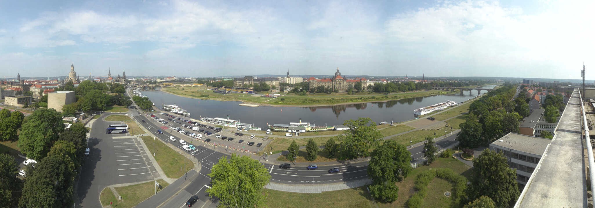 Archived image Webcam Dresden - Panoramic view of the city