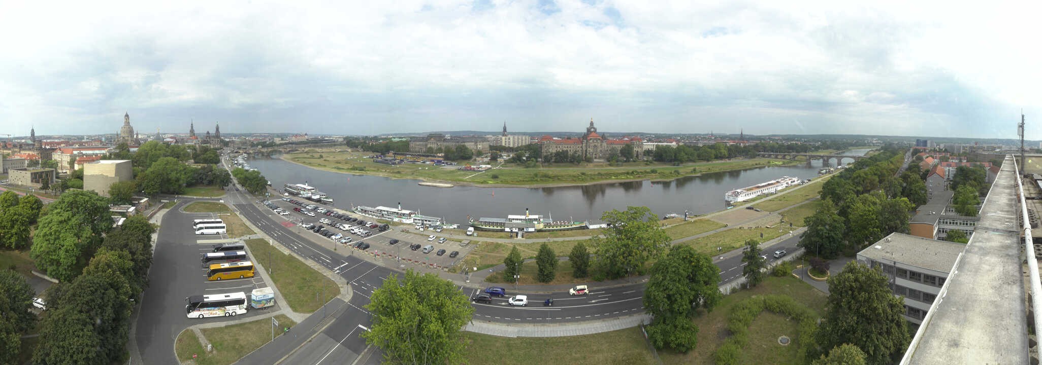 Archived image Webcam Dresden - Panoramic view of the city