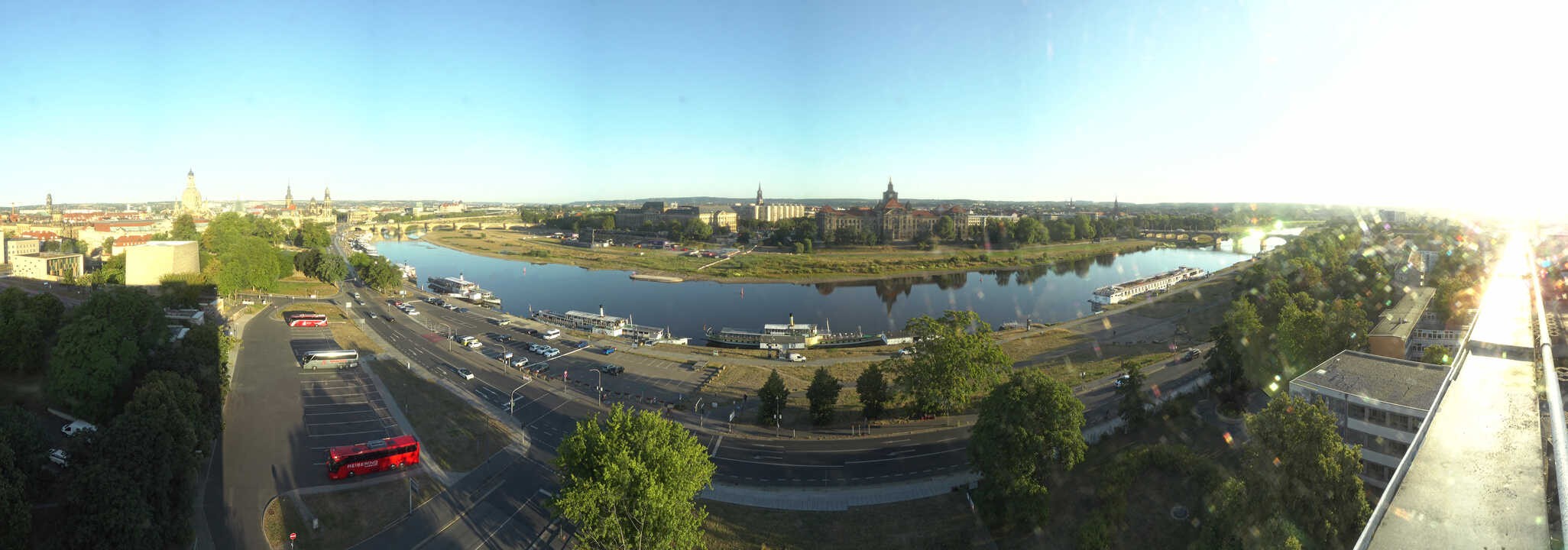 Archiv Foto Webcam Dresden - Elbpanorama