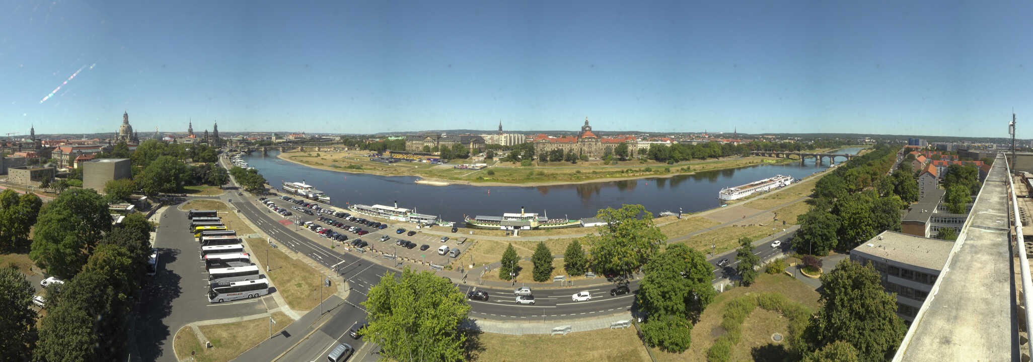 Archiv Foto Webcam Dresden - Elbpanorama