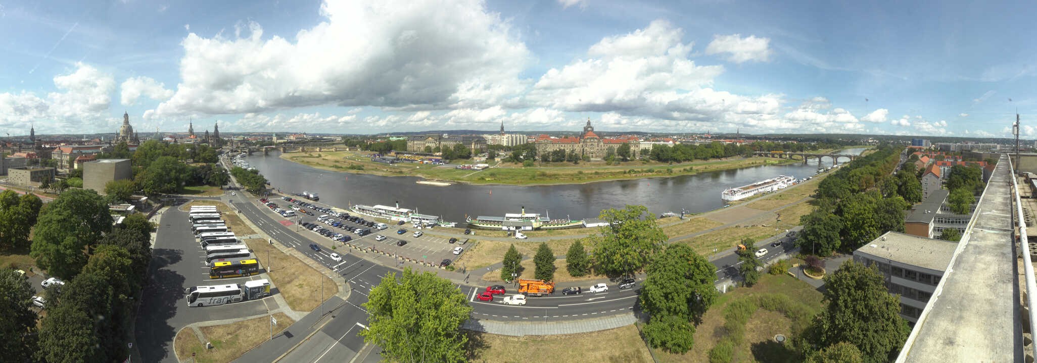 Archived image Webcam Dresden - Panoramic view of the city