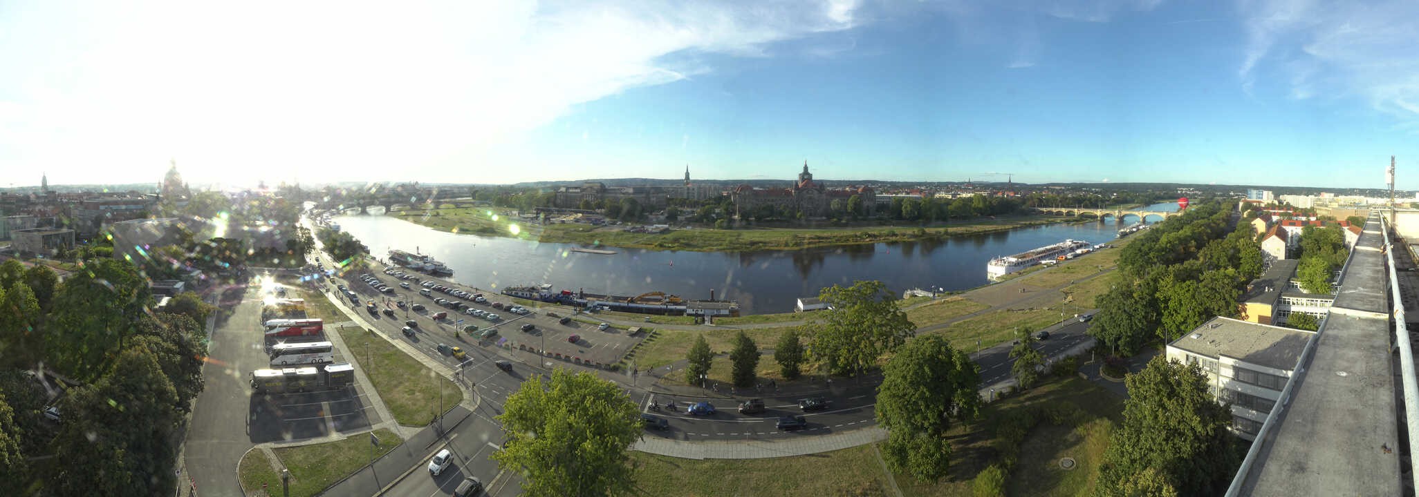 Archiv Foto Webcam Dresden - Elbpanorama