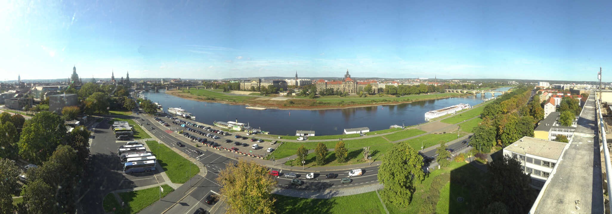 Archiv Foto Webcam Dresden - Elbpanorama