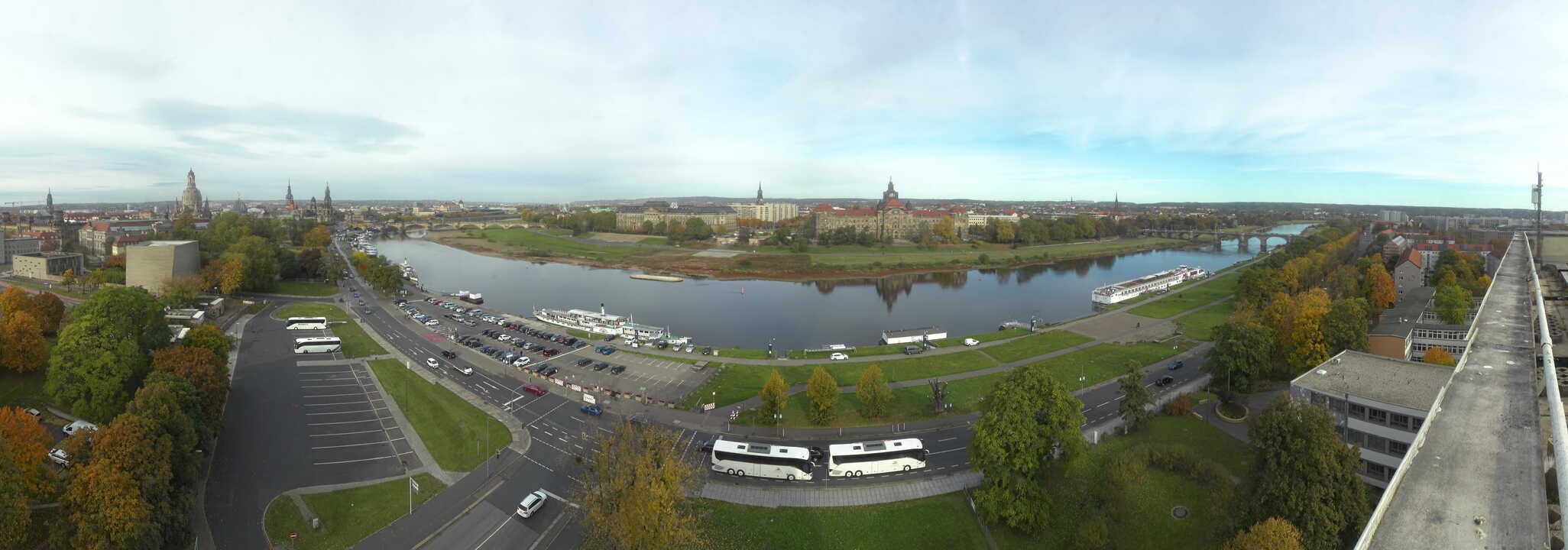Archived image Webcam Dresden - Panoramic view of the city