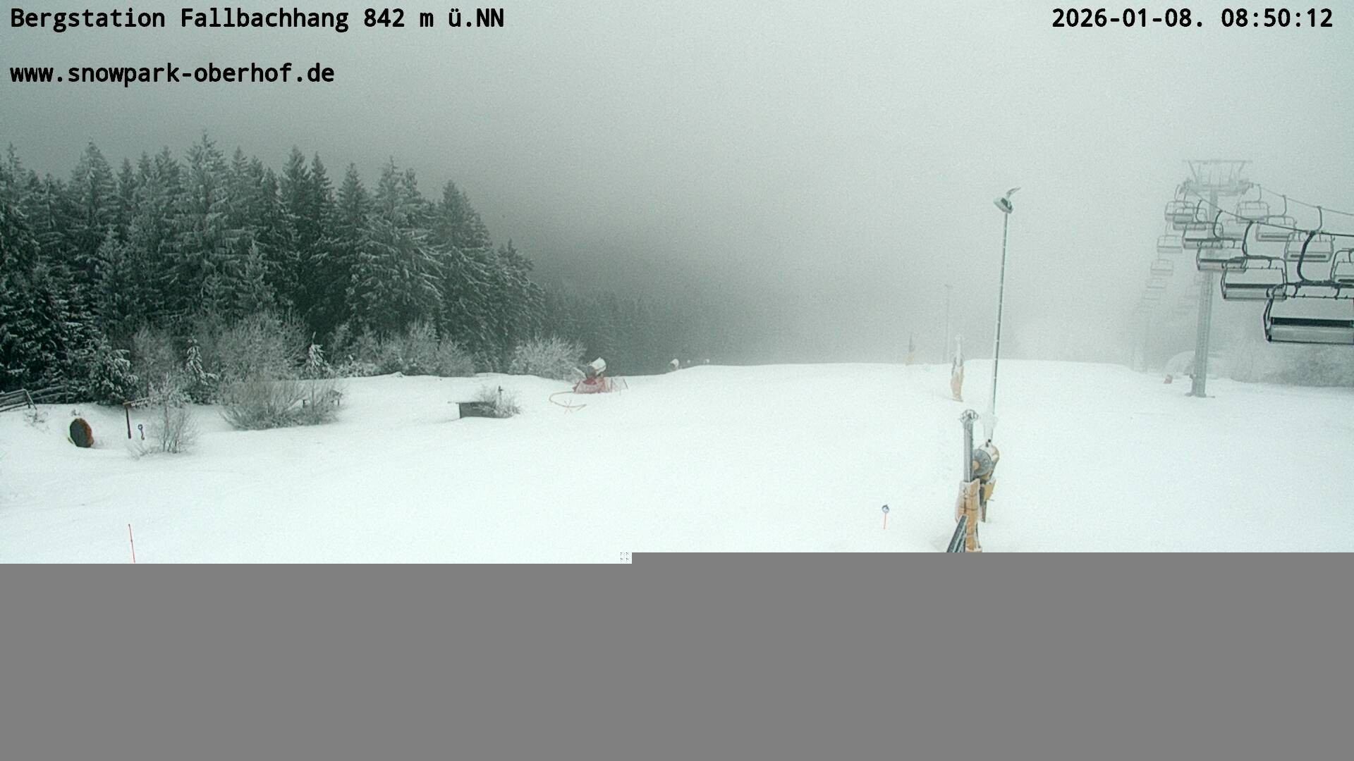 Archiv Foto Webcam Oberhof: Sessellift Fallbachhang Bergstation