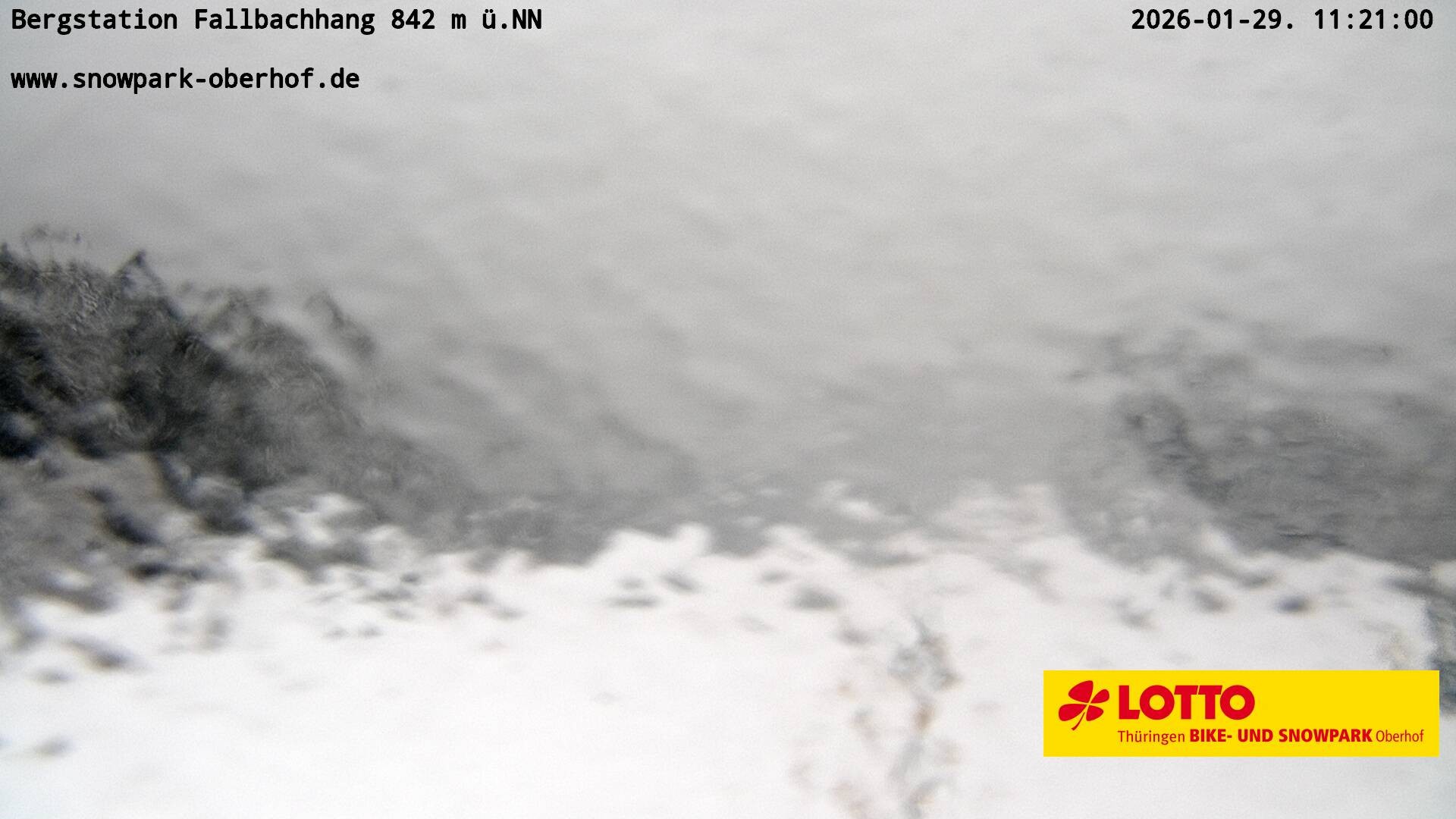 Archiv Foto Webcam Oberhof: Sessellift Fallbachhang Bergstation