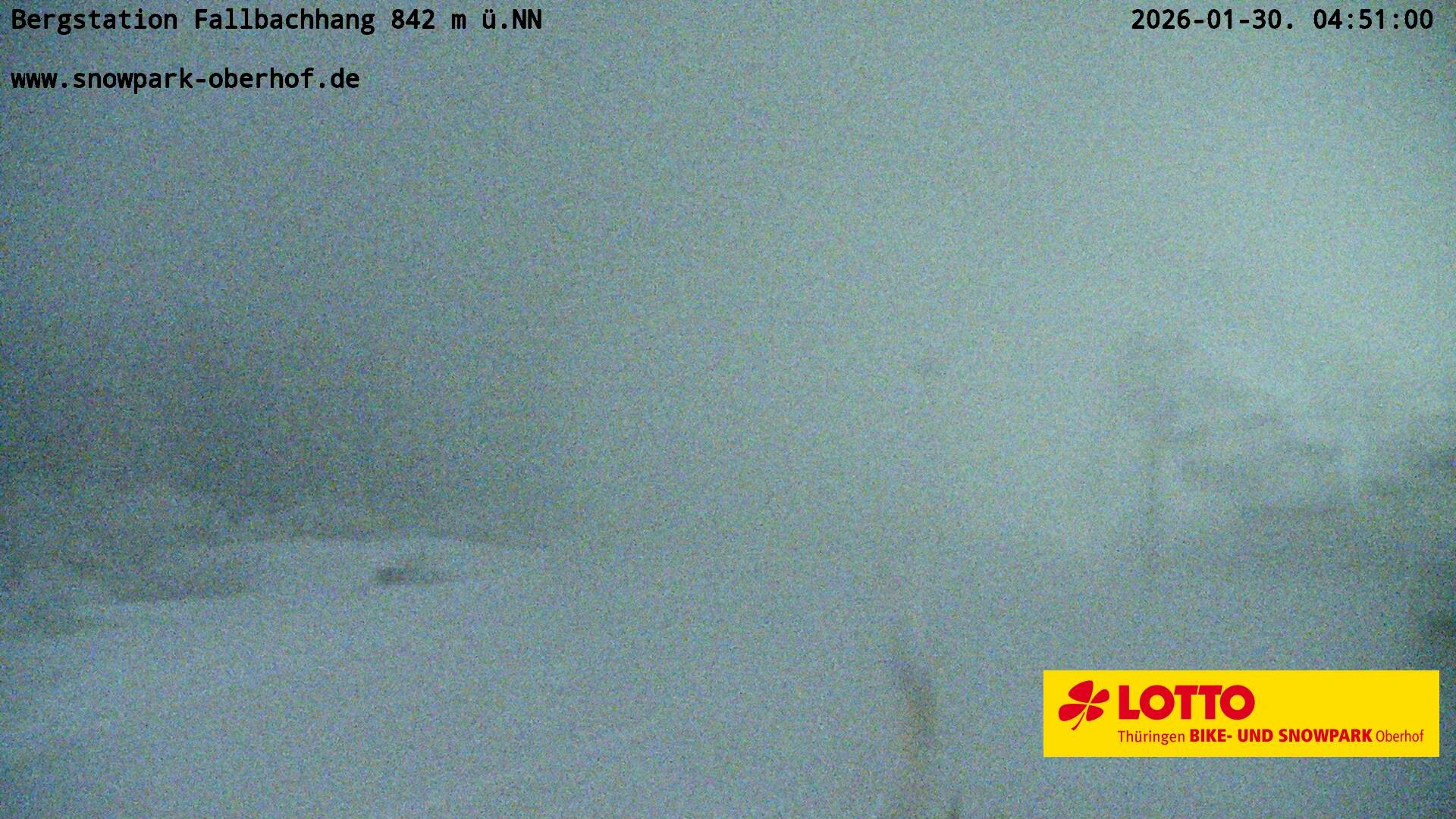 Archived image Webcam Oberhof: Chair Lift Fallbachhang