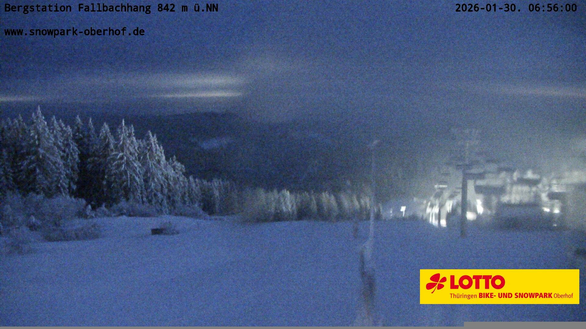 Archived image Webcam Oberhof: Chair Lift Fallbachhang