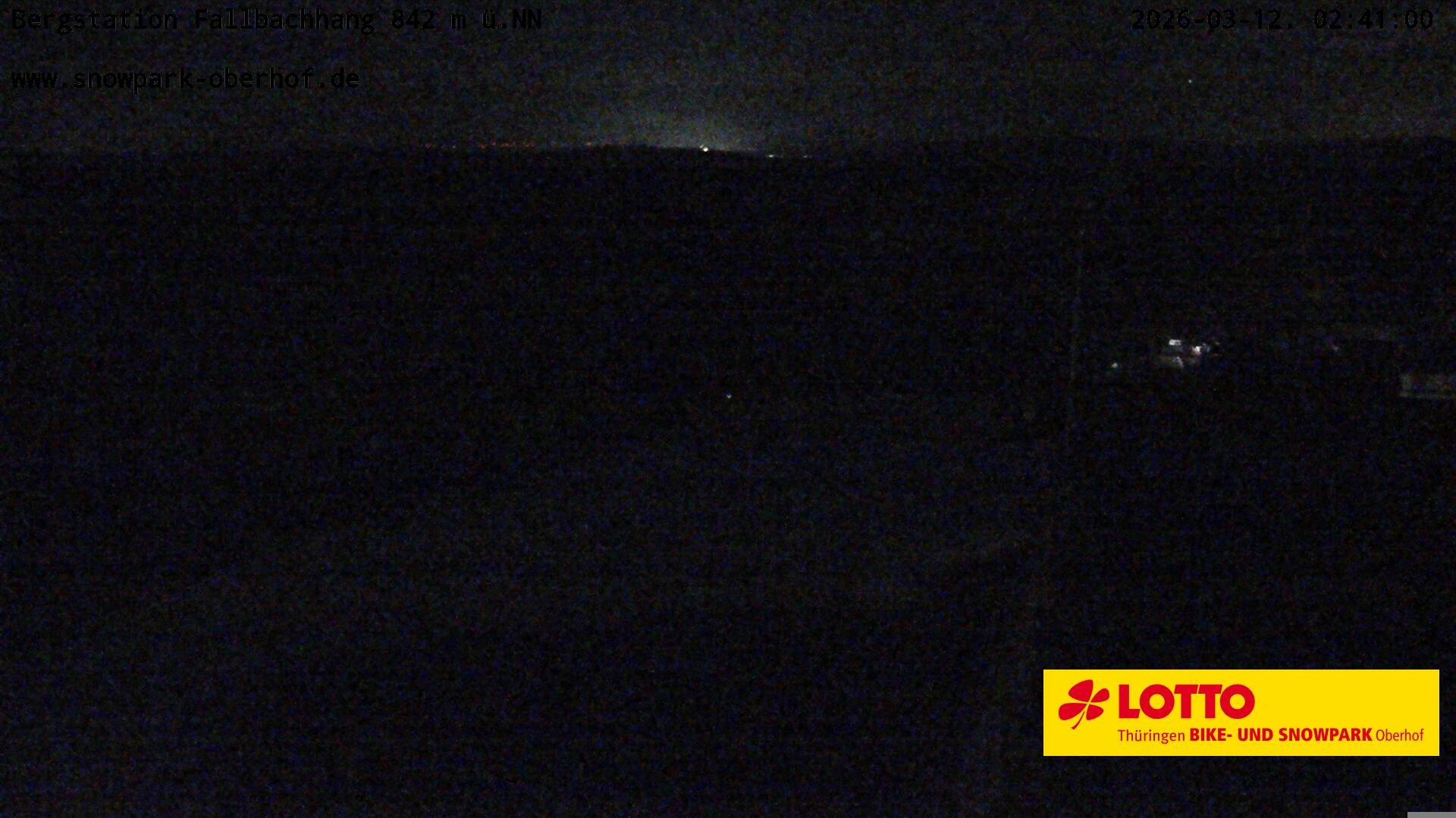 Archiv Foto Webcam Oberhof: Sessellift Fallbachhang Bergstation