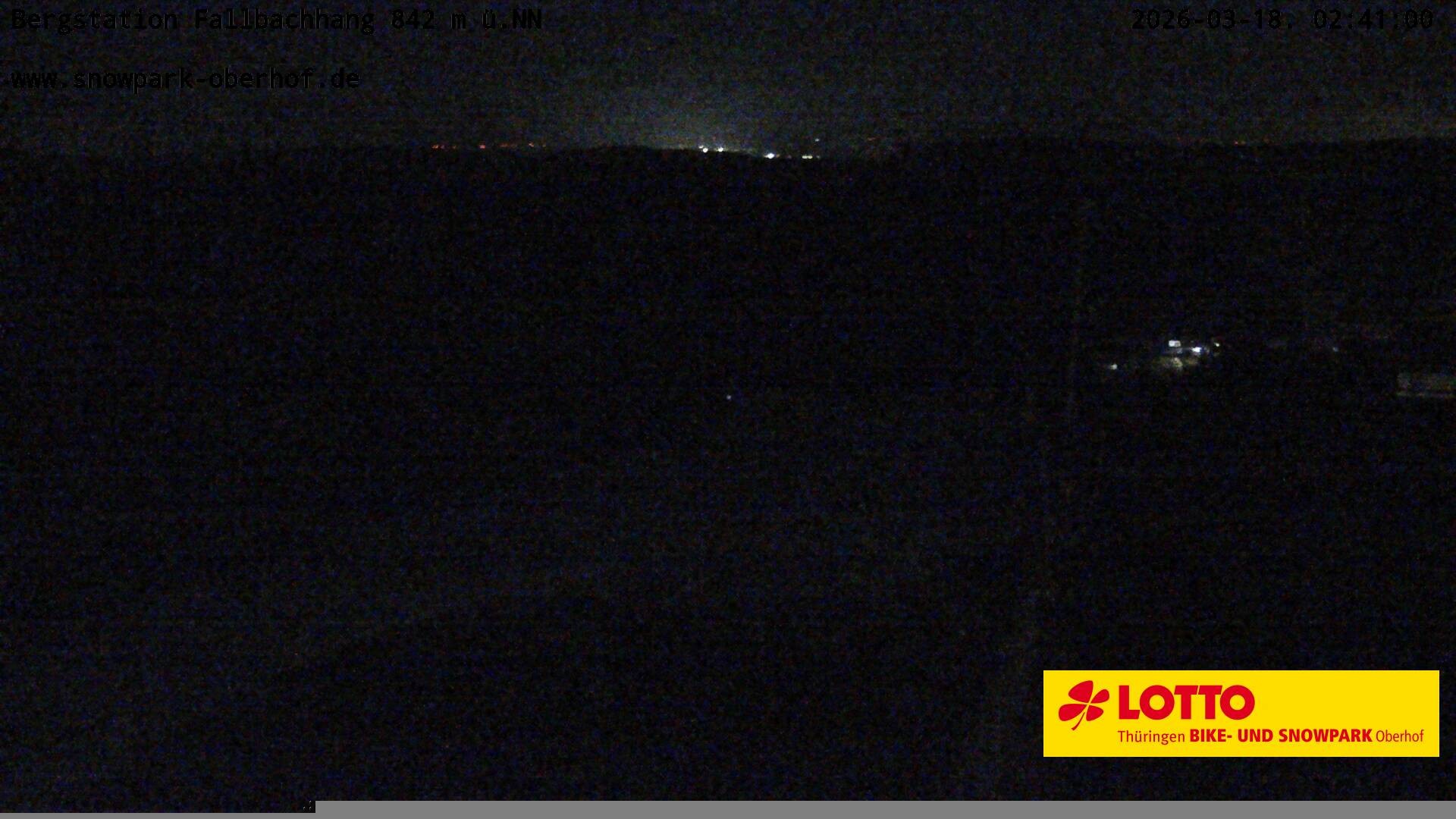 Archiv Foto Webcam Oberhof: Sessellift Fallbachhang Bergstation