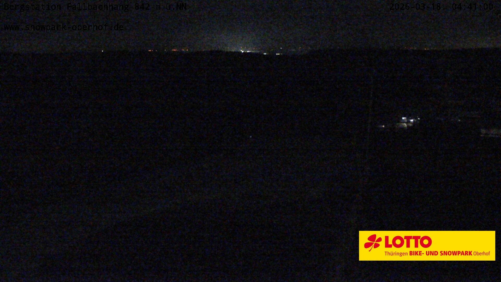 Archiv Foto Webcam Oberhof: Sessellift Fallbachhang Bergstation