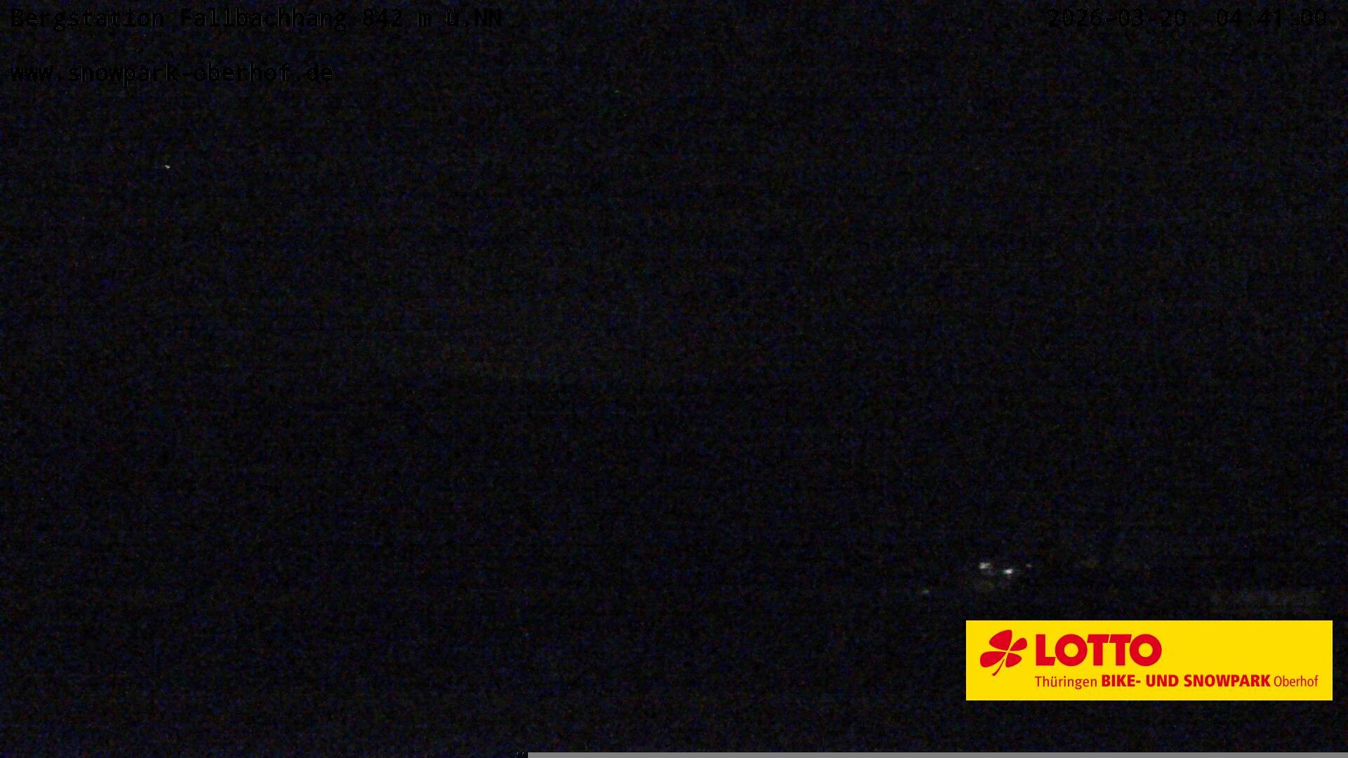 Archiv Foto Webcam Oberhof: Sessellift Fallbachhang Bergstation