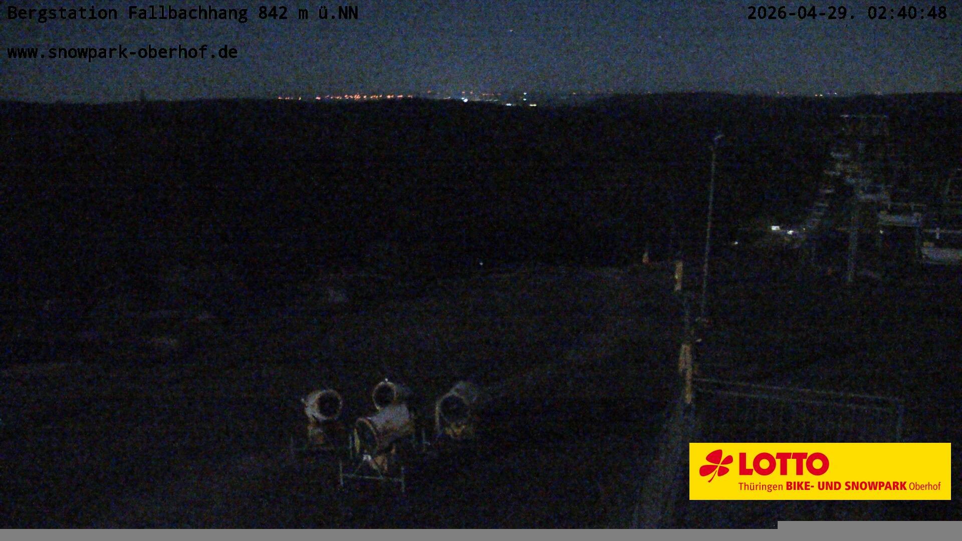 Archiv Foto Webcam Oberhof: Sessellift Fallbachhang Bergstation