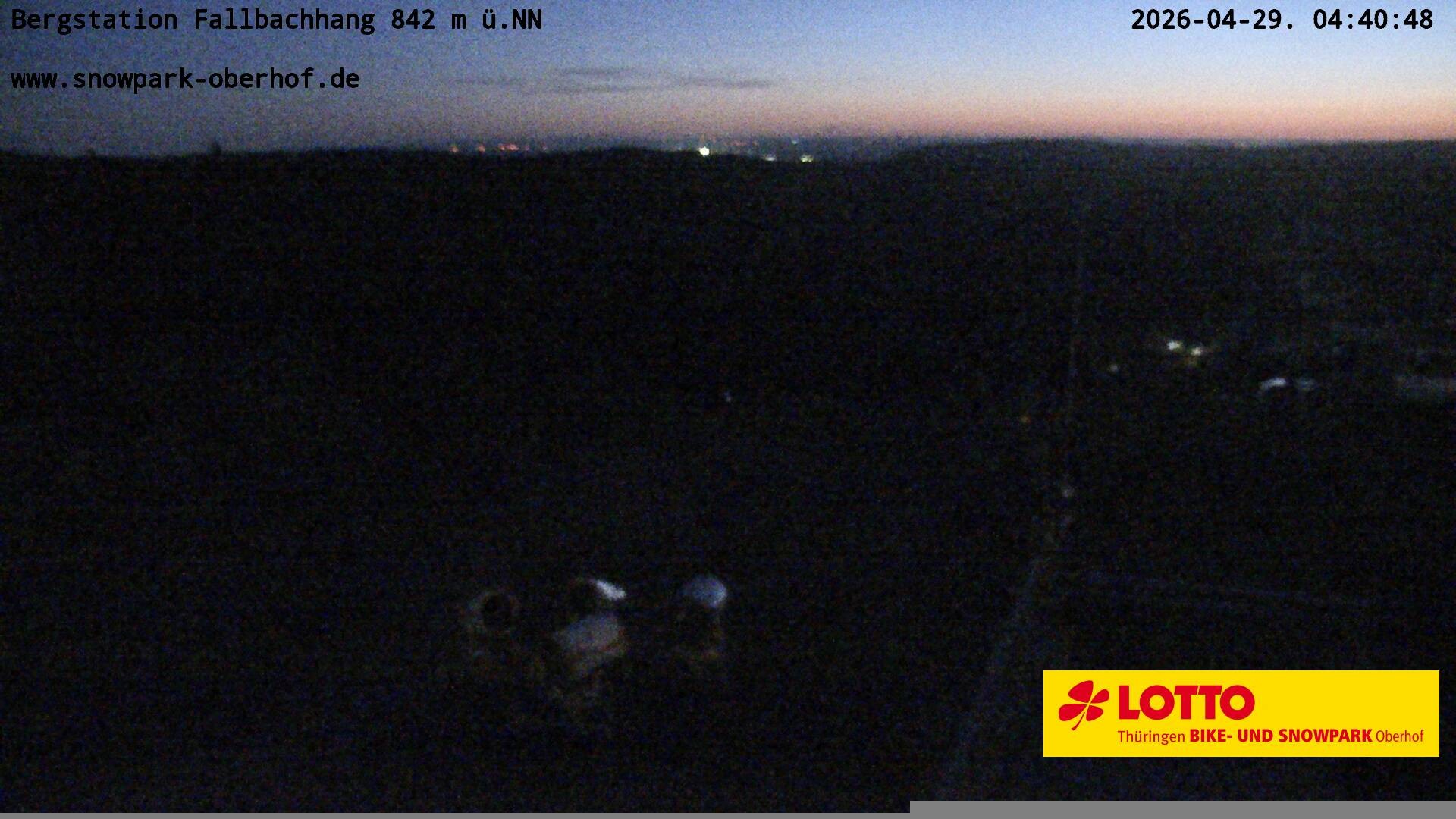 Archiv Foto Webcam Oberhof: Sessellift Fallbachhang Bergstation