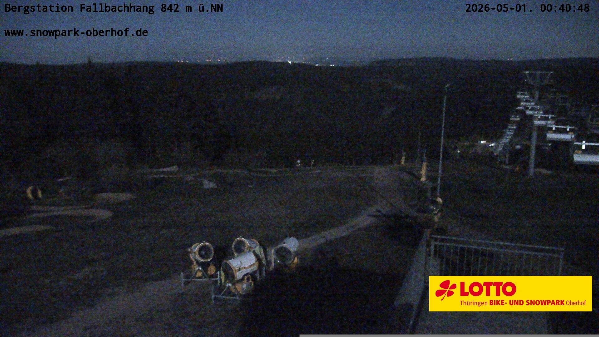 Archived image Webcam Oberhof: Chair Lift Fallbachhang