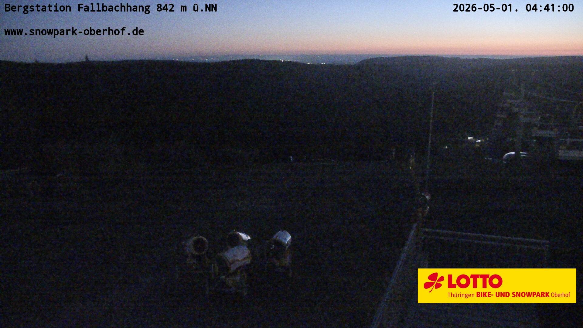 Archived image Webcam Oberhof: Chair Lift Fallbachhang