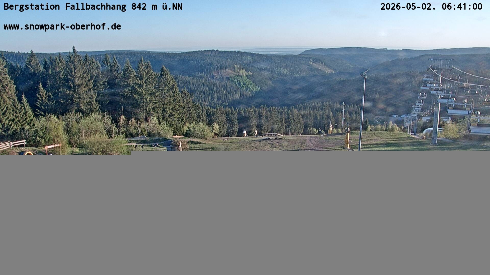 Archiv Foto Webcam Oberhof: Sessellift Fallbachhang Bergstation