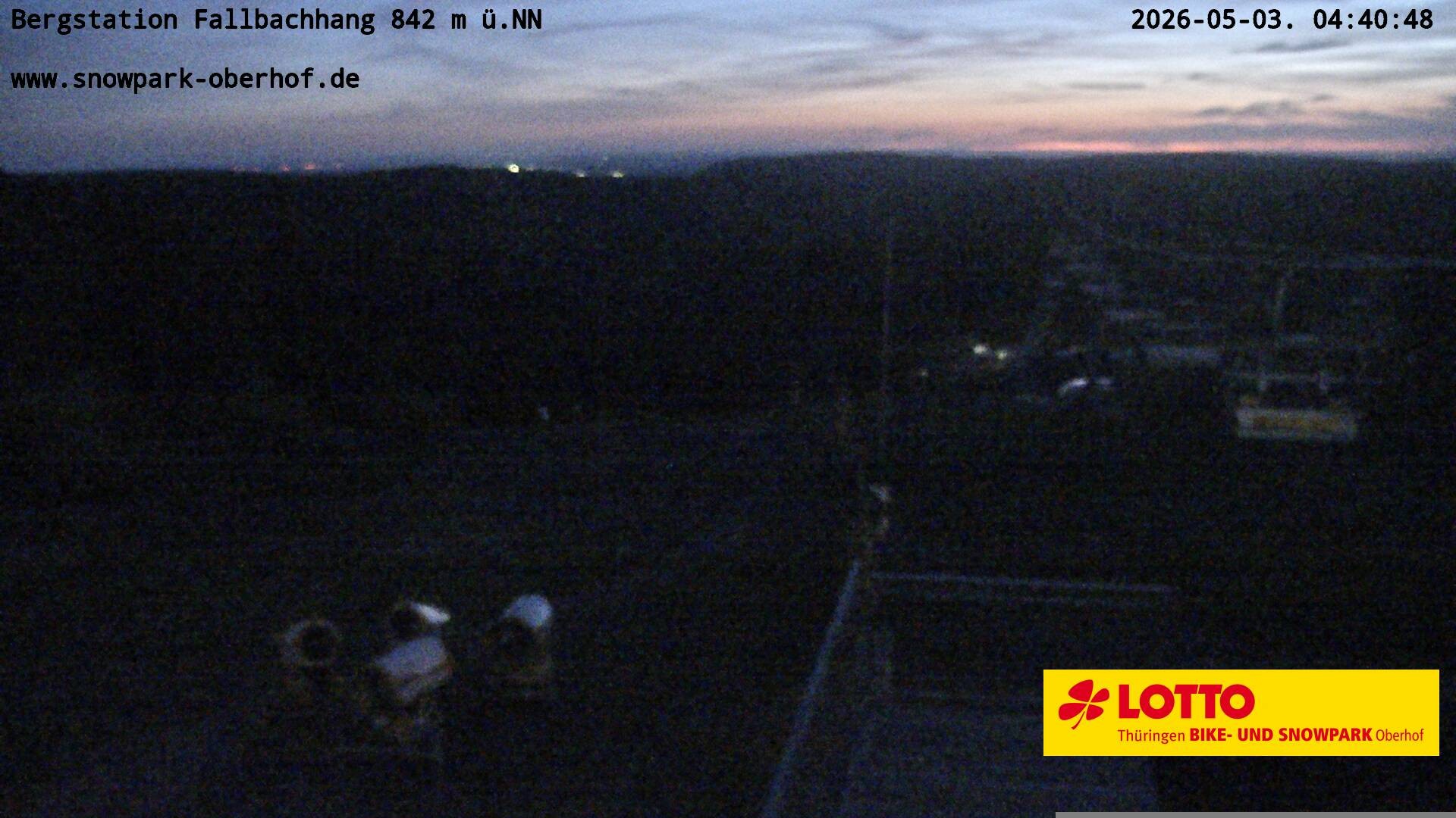 Archiv Foto Webcam Oberhof: Sessellift Fallbachhang Bergstation