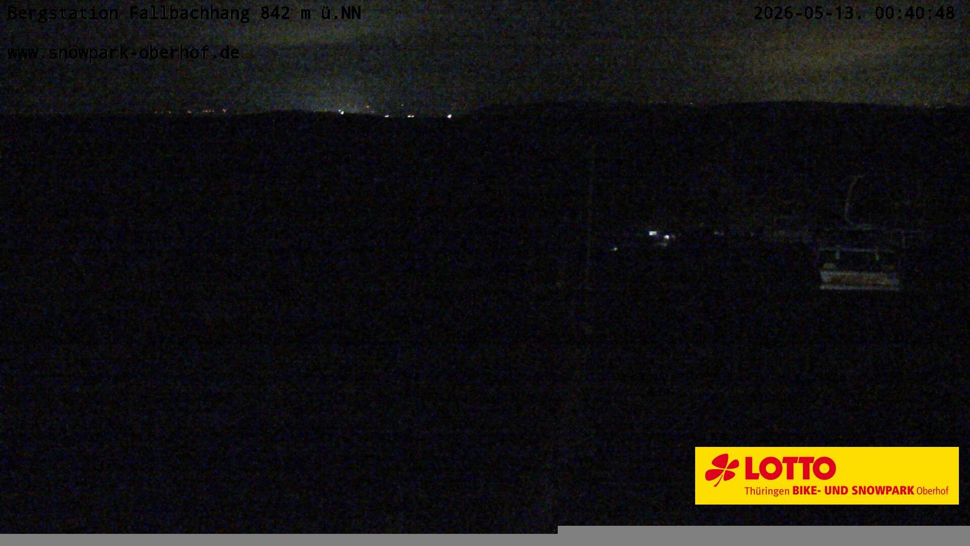 Archiv Foto Webcam Oberhof: Sessellift Fallbachhang Bergstation