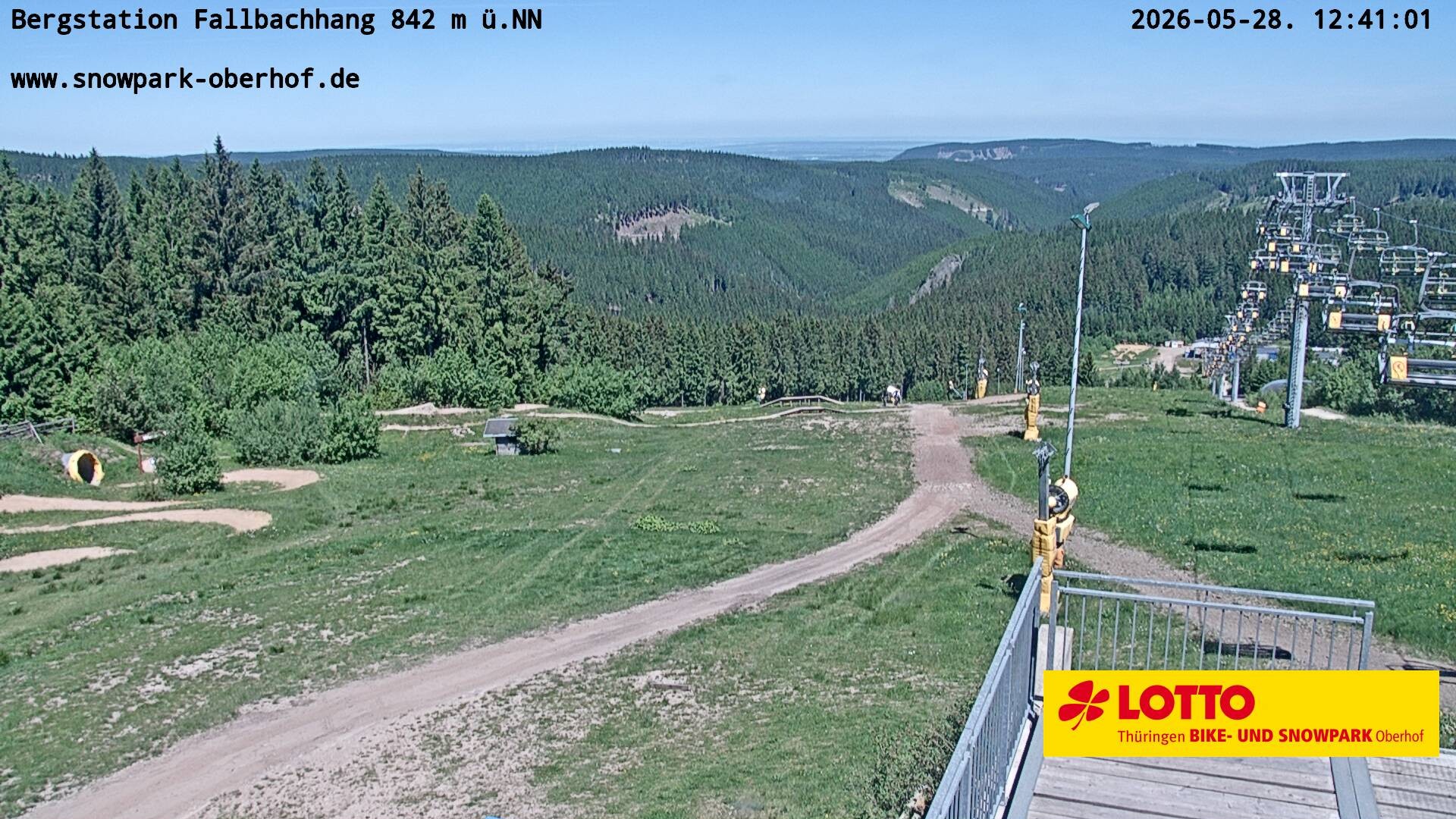 Archived image Webcam Oberhof: Chair Lift Fallbachhang