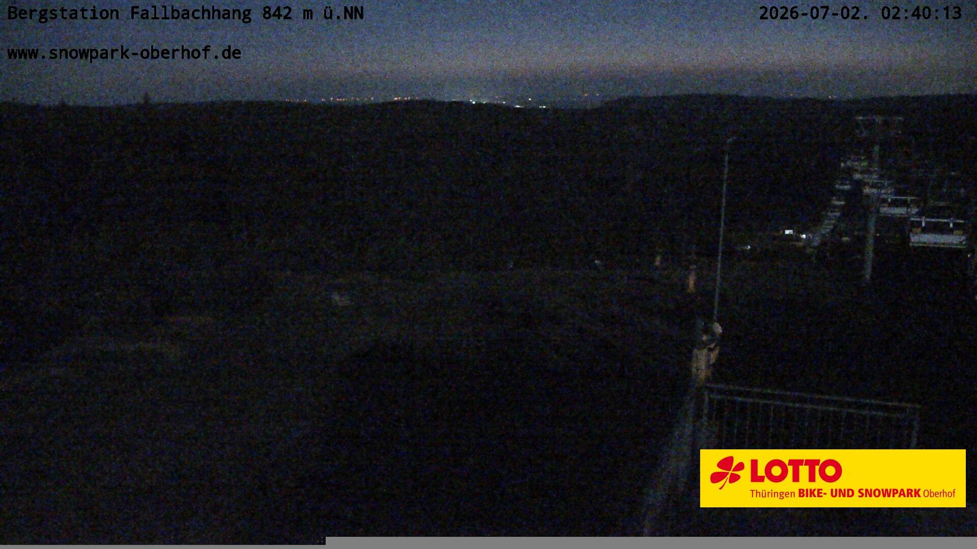 Archiv Foto Webcam Oberhof: Sessellift Fallbachhang Bergstation