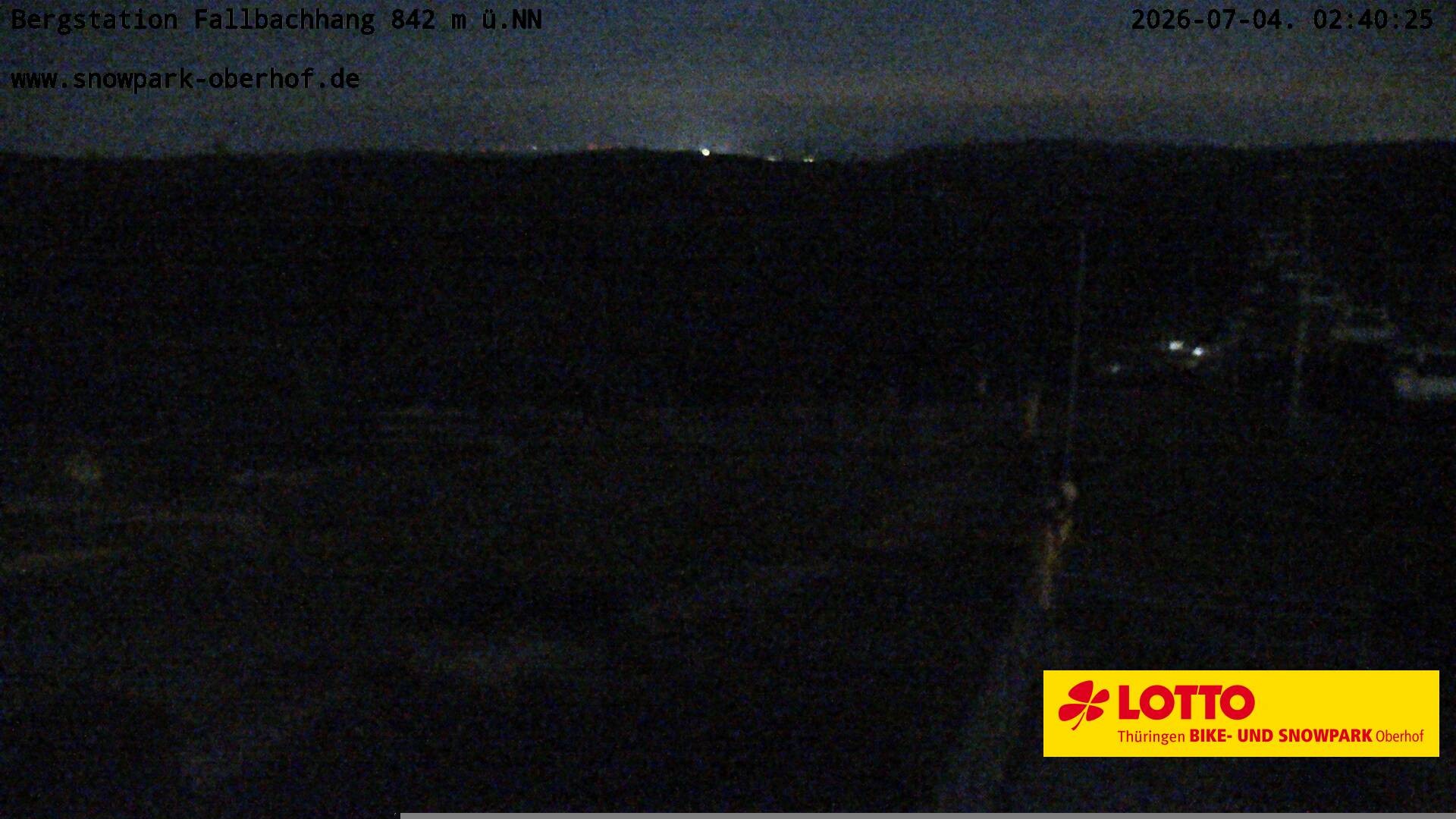 Archiv Foto Webcam Oberhof: Sessellift Fallbachhang Bergstation