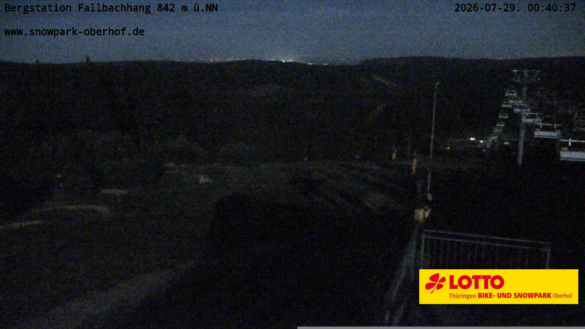 Archiv Foto Webcam Oberhof: Sessellift Fallbachhang Bergstation