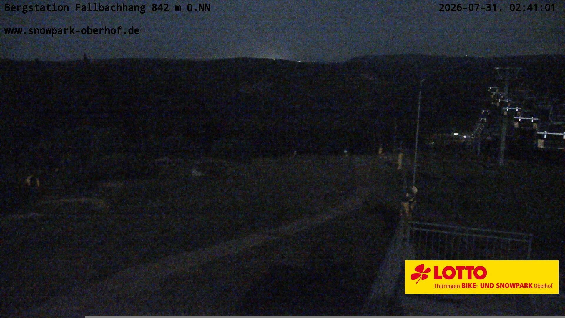 Archiv Foto Webcam Oberhof: Sessellift Fallbachhang Bergstation