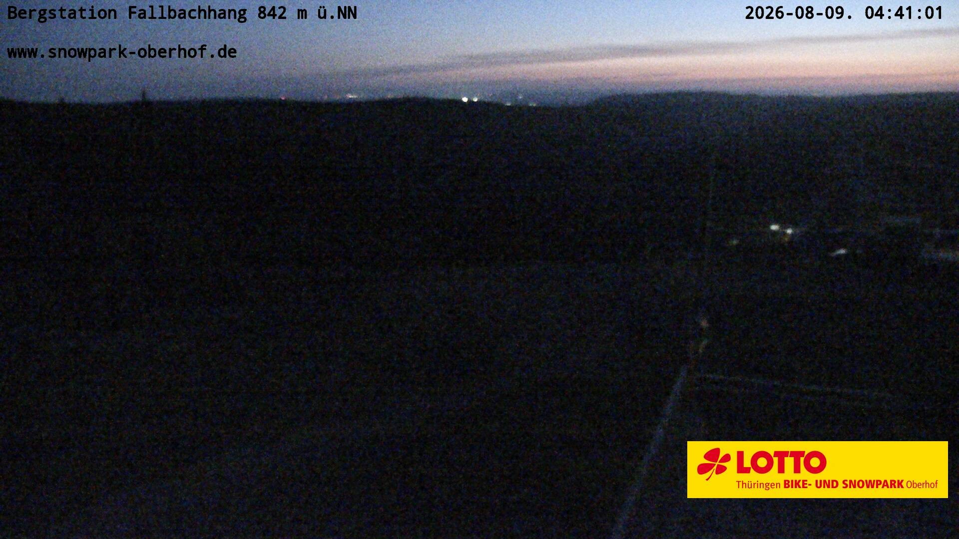 Archiv Foto Webcam Oberhof: Sessellift Fallbachhang Bergstation