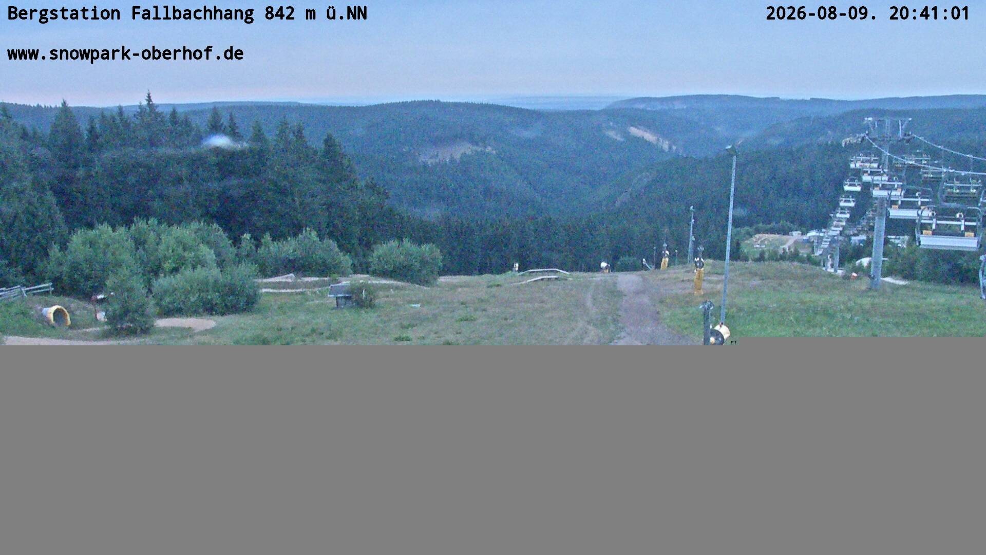 Archiv Foto Webcam Oberhof: Sessellift Fallbachhang Bergstation