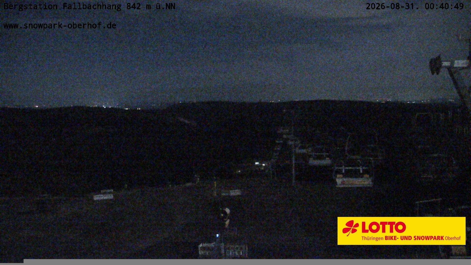 Archiv Foto Webcam Oberhof: Sessellift Fallbachhang Bergstation
