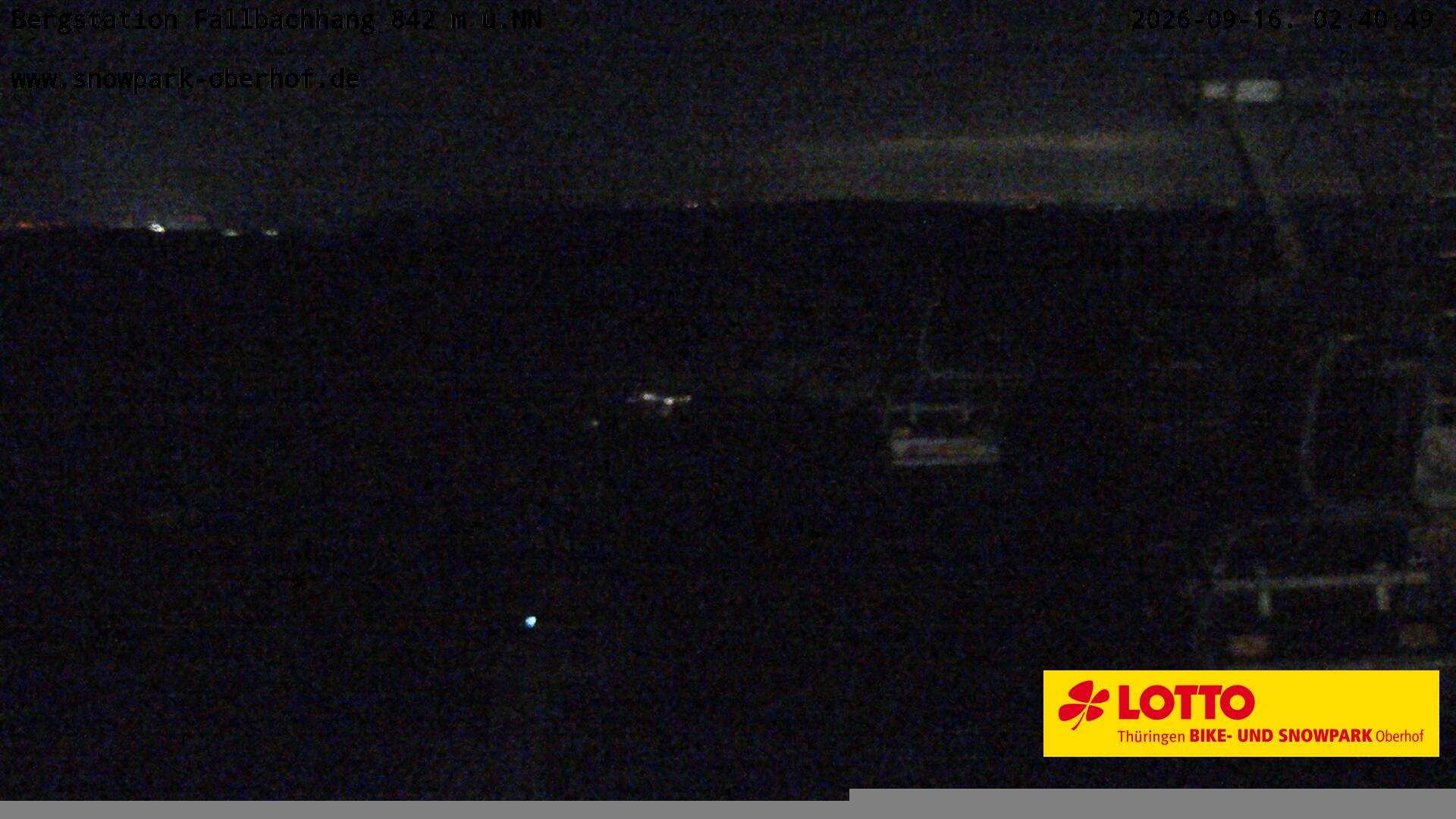 Archiv Foto Webcam Oberhof: Sessellift Fallbachhang Bergstation