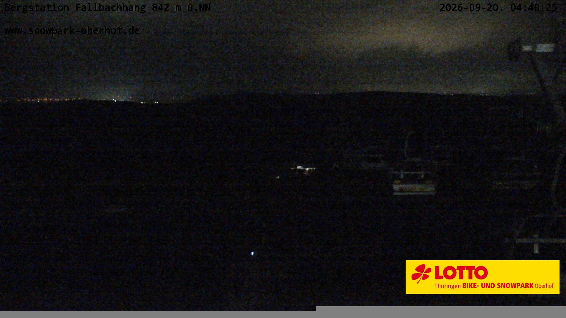 Archiv Foto Webcam Oberhof: Sessellift Fallbachhang Bergstation