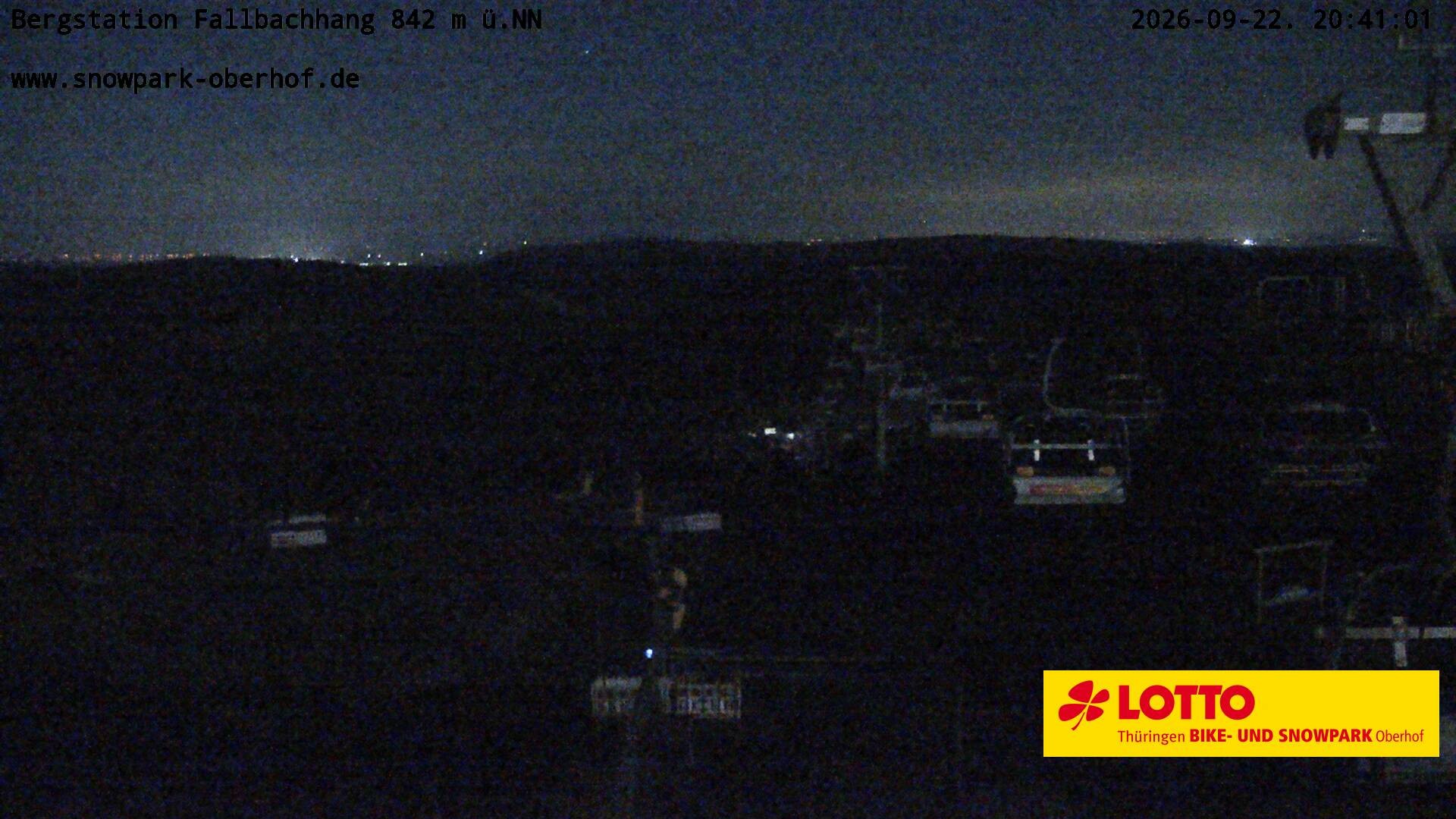 Archiv Foto Webcam Oberhof: Sessellift Fallbachhang Bergstation