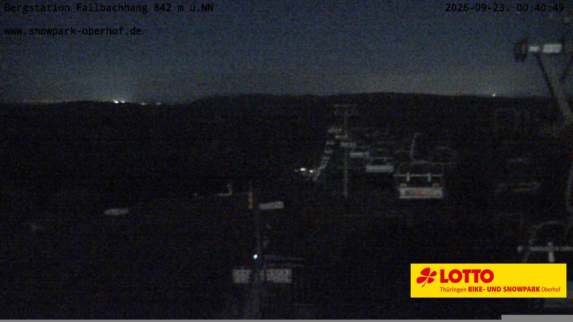 Archiv Foto Webcam Oberhof: Sessellift Fallbachhang Bergstation