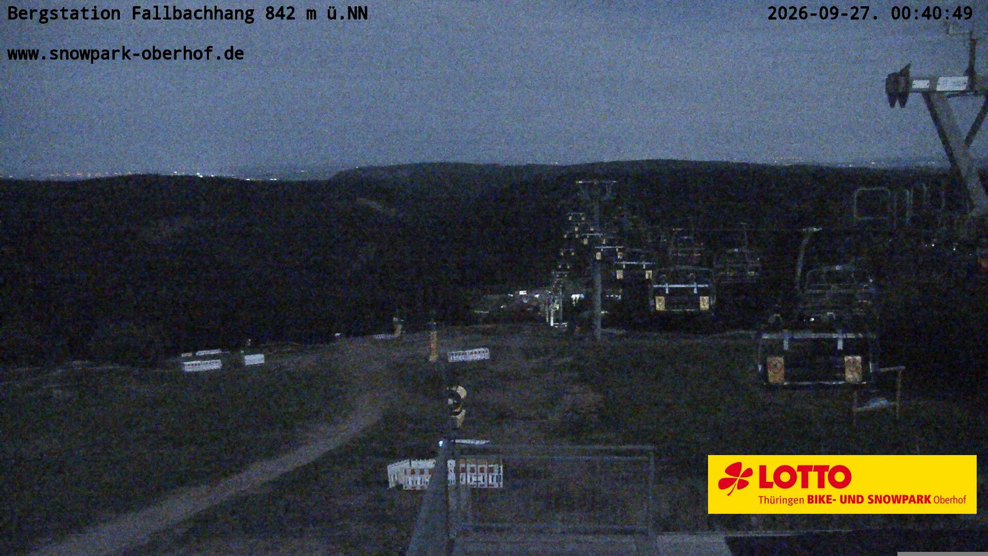 Archiv Foto Webcam Oberhof: Sessellift Fallbachhang Bergstation