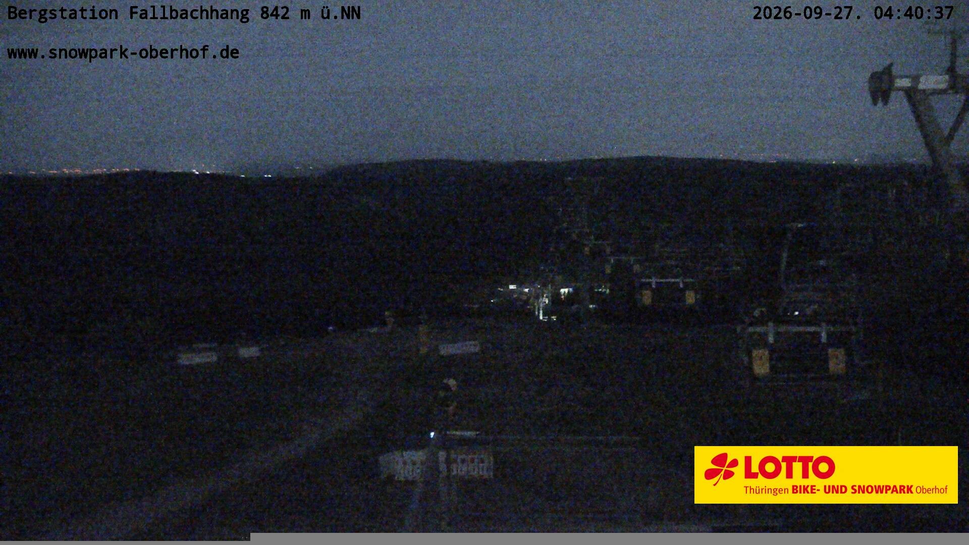 Archiv Foto Webcam Oberhof: Sessellift Fallbachhang Bergstation